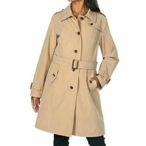 New Pendleton Women's Waterproof Trench Coat Jacket In Tan Size XS